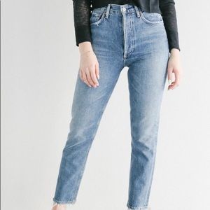 Agolde Medium Wash Riley Jeans